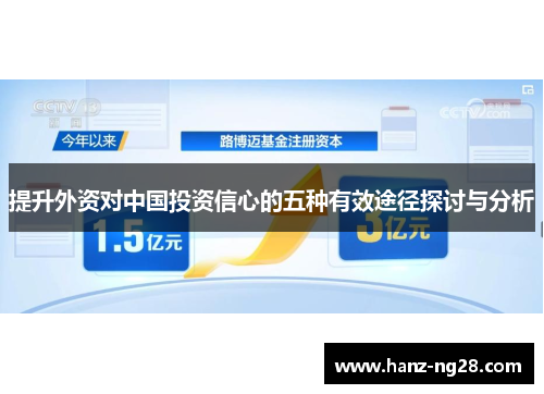 提升外资对中国投资信心的五种有效途径探讨与分析